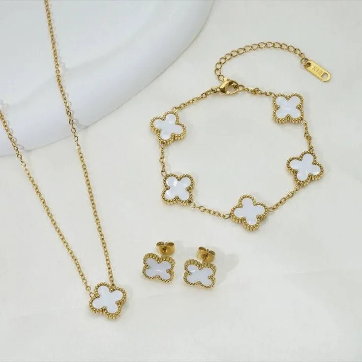 Clover Combo (Earrings+Necklace+Bracelet)