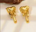 Heart Drip Earrings