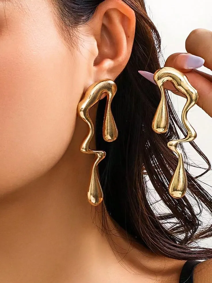 Golden Flow Earrings