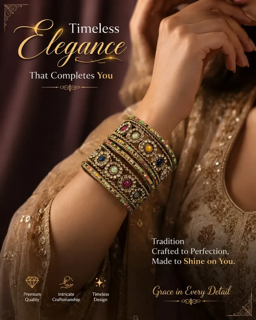 Floral Multi colour bangles