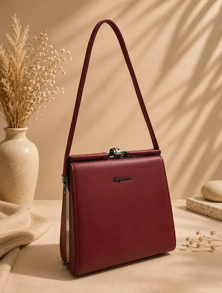 Vintage-Clasp Shoulder Bag
